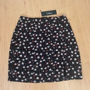 Lulu’s floral mini skirt